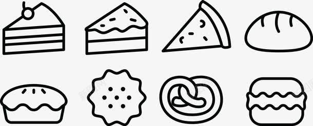 手绘食物png免抠素材_88icon https://88icon.com 图案 奶酪 披萨 樱桃 汉堡包 汉堡素描 简笔画奶酪 素描 蛋糕 食物 饼干