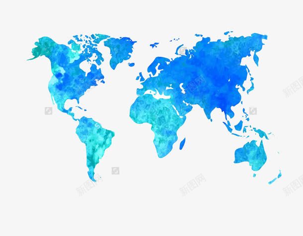 萤光渐变式地图png免抠素材_88icon https://88icon.com 亚洲 海洋 蓝色 陆地