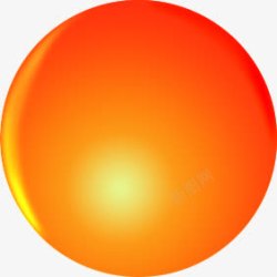 橙色的圆球体招聘素材
