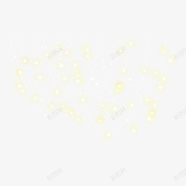淡黄色的的荧光灯串矢量图ai免抠素材_88icon https://88icon.com 星星灯串 淡黄色的 灯串 背景效果 节日气氛 装饰色彩 霓虹 矢量图