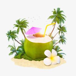 椰子汁广告椰子汁高清图片