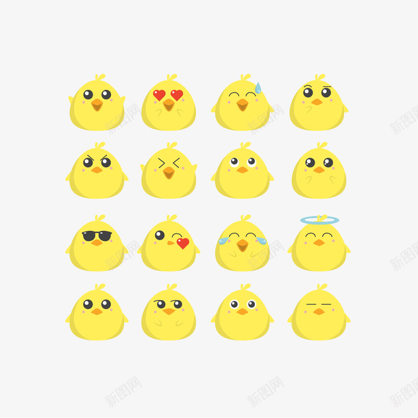 EMOJ黄色小鸡雏表情包png免抠素材_88icon https://88icon.com EMOJ 动物 卡通 可爱 小鸡 小鸡雏 矢量EMOJI 表情包 贴吧表情 鸡 黄色