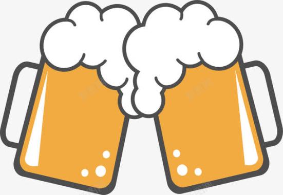 庆祝满杯的啤酒杯图标图标