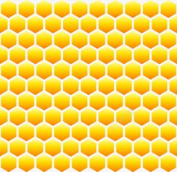 黄色几何蜂窝网格素材