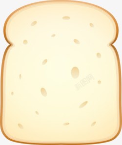 面包切片带毛孔的面包高清图片