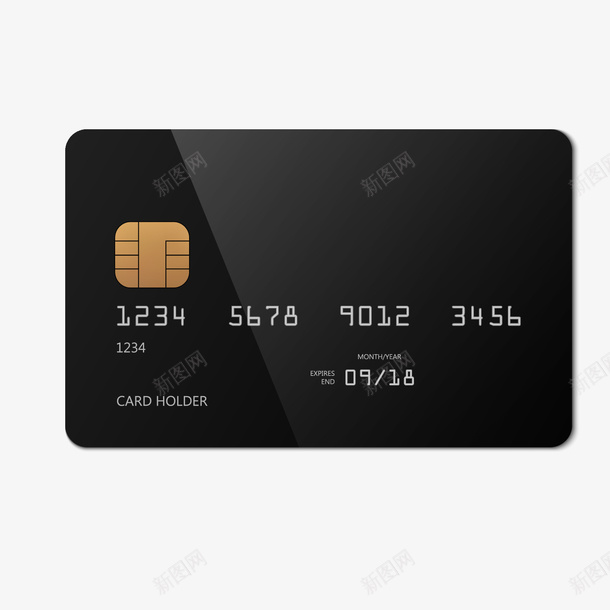 黑灰色日常银行卡模型矢量图ai免抠素材_88icon https://88icon.com 日常 灰色 银行卡 银行卡模型 黄色 黑色 矢量图