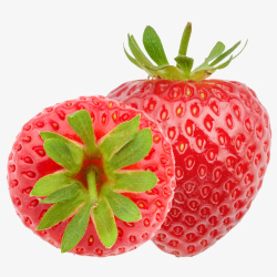 新鲜草莓展示图案素材