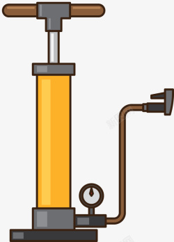 气筒描边卡通打气筒高清图片