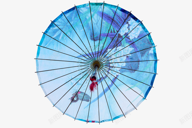 蓝色水彩油纸伞png免抠素材_88icon https://88icon.com 中国风 古风 古风油纸伞 水彩 油纸伞 蓝色 雨伞 雨具