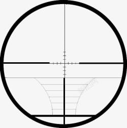 瞄准镜矢量图黑色线条瞄准镜高清图片