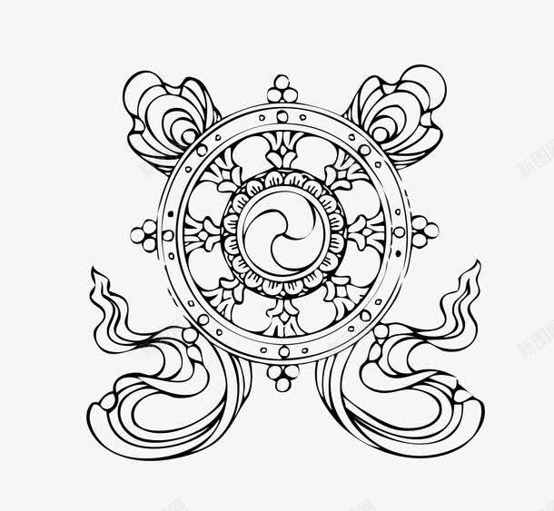 藏文化png免抠素材_88icon https://88icon.com 线描图案 藏文化 藏族 藏族图案 藏族文化