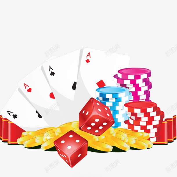 赌博扑克牌骰子矢量图ai免抠素材_88icon https://88icon.com 扑克牌 矢量素材 筹码 赌博 骰子 矢量图