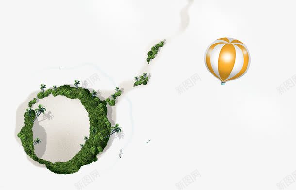 创意蝌蚪海盗与热气球png免抠素材_88icon https://88icon.com 创意海岛 小岛屿 小蝌蚪卡通 岛屿 海岛 热气球