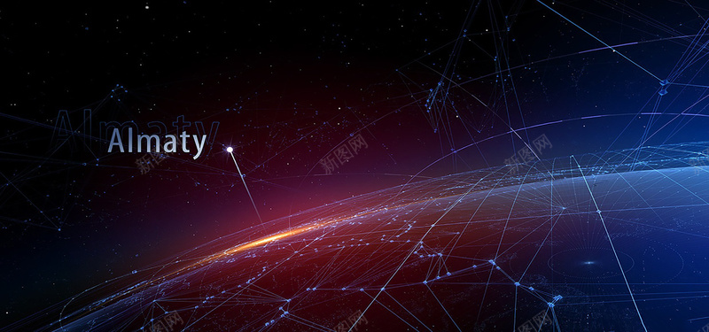 天体科技环球连接线体地球宇宙科技外体大图背景片背景