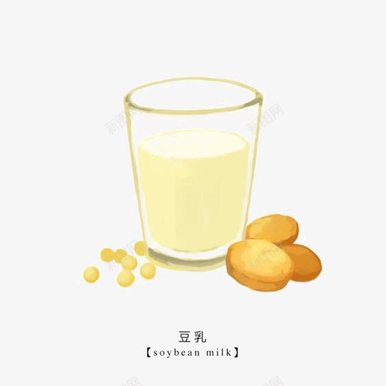 豆浆png免抠素材_88icon https://88icon.com 卡通 手绘 早餐 豆奶 豆子