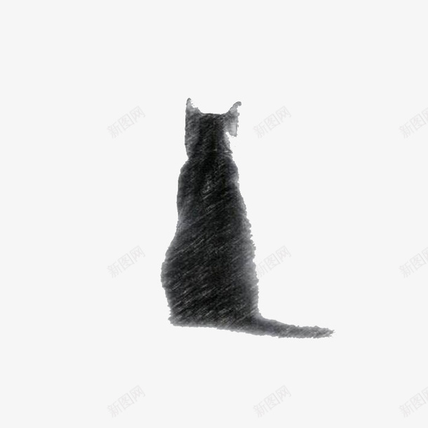 素描风格猫咪孤独的背影图案png免抠素材_88icon https://88icon.com 图案 坐着的背影 孤独的背影 猫咪 简约 素描风格 装饰