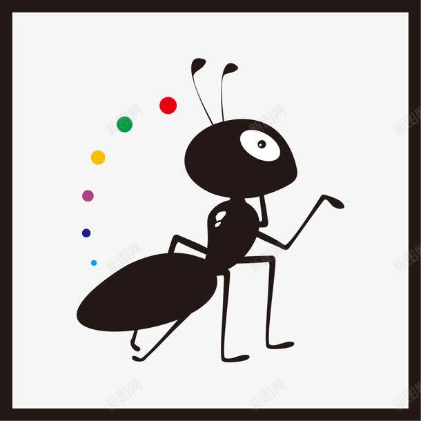 可爱卡通小蚂蚁png免抠素材_88icon https://88icon.com 创意设计 卡通 可爱 小蚂蚁 时尚