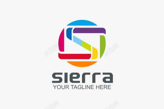 彩色的字母logo图标图标