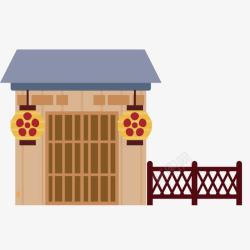 古风城楼logo中国古代建筑客栈高清图片