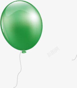 绿色气球电商素材