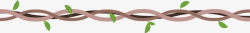 藤条缠绕缠绕的树藤装饰图案矢量图高清图片