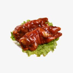 红烧猪脚免抠产品实物健康美味红烧猪蹄高清图片