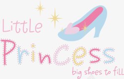 梦幻公主排版美丽公主水晶鞋高清图片