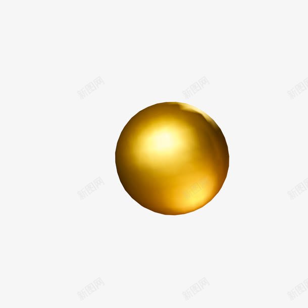 金色珠子png免抠素材_88icon https://88icon.com 弹珠 球型 金色