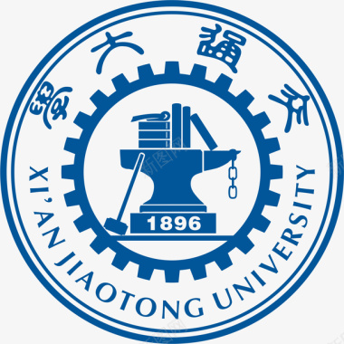 工业交大校徽交大logo蓝图标图标