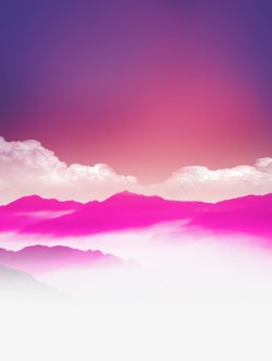 紫红色山脉背景素材