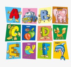 儿童英语英文字母高清图片