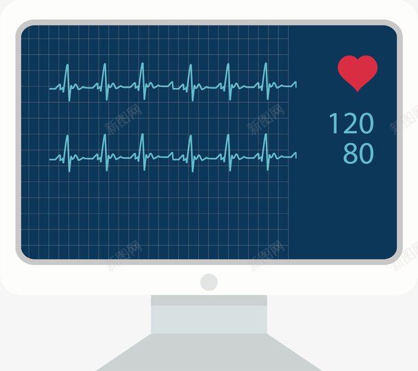 监测心跳矢量图ai免抠素材_88icon https://88icon.com 体检 生物医药 生物医药产业 生物医药展板 生物医药广告 生物医药整容 电脑 矢量图
