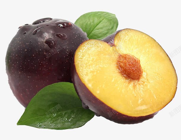 大个头黑不林水果png免抠素材_88icon https://88icon.com 农家种植李子 黄心李子 黄心黑布林 黑布林