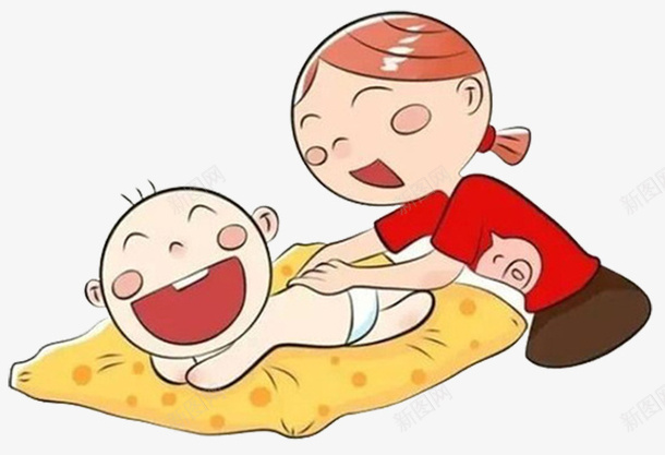 卡通妈妈给宝宝按摩png免抠素材_88icon https://88icon.com 中式按摩 人物 全身 卡通 妈妈 婴儿 孩子 宝宝 按摩 母亲