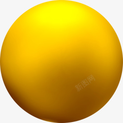 闪耀圆球黄色渐变圆圈高清图片
