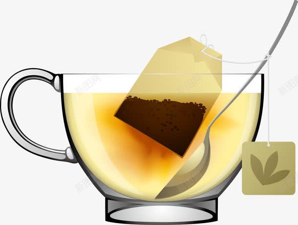 袋泡茶png免抠素材_88icon https://88icon.com 茶文化 茶杯 袋泡茶