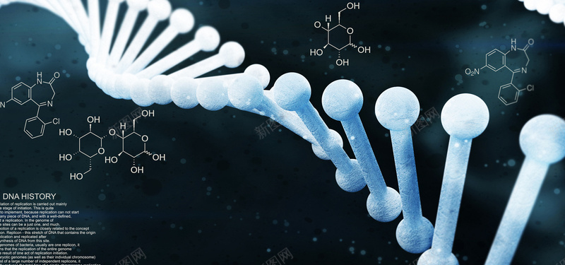 DNA分子结构图背景