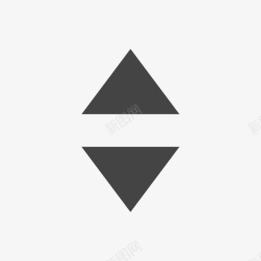 三角几何排序图标图标