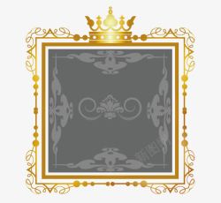 金色皇冠边框素材