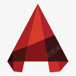 红色图标Autodesk几何图标图标