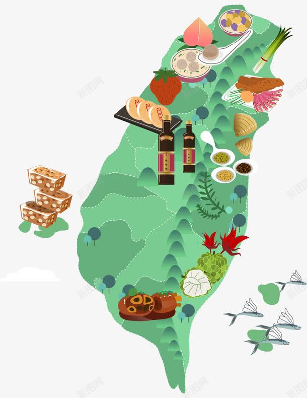 台湾旅行地图png免抠素材_88icon https://88icon.com 中华人民共和国省级行政区 中国台湾地图 中国台湾省 中国台湾美食地图 台湾 台湾地图 台湾美食 美食地图