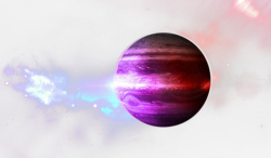 紫色炫光绚丽星系素材