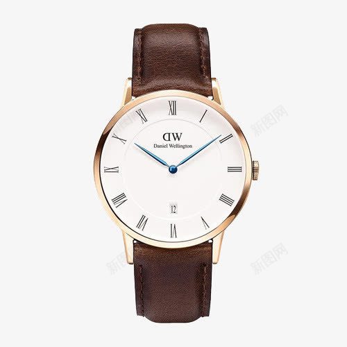 丹尼尔惠灵顿Dapper系列手表png免抠素材_88icon https://88icon.com 38mm表盘 Daniel Wellington 产品实物 名牌手表 男士手表 真皮 石英表 腕表