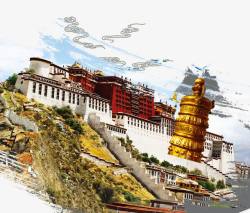 西藏名胜建筑素材