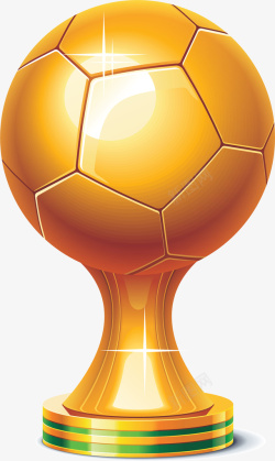卡通足球比赛卡通金色奖杯图标UI矢量图高清图片