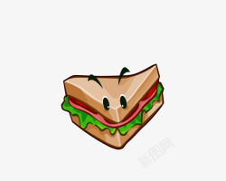 动物展板可爱的三明治高清图片