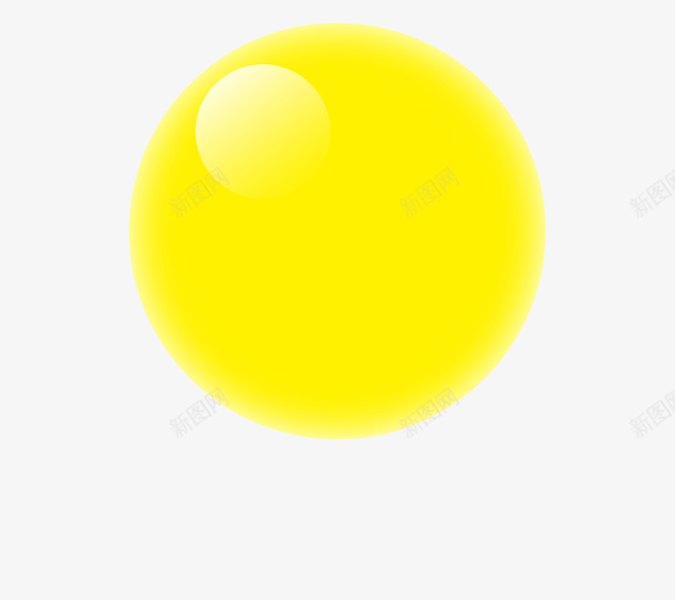 黄色气球元素psd免抠素材_88icon https://88icon.com 圆形 气球 背景装饰