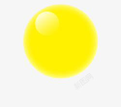 黄色气球元素素材