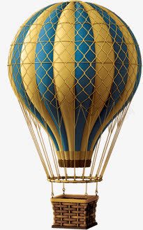 立绘复古热气球片素材