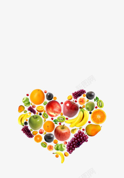 水果心形图免费水果爱心高清图片